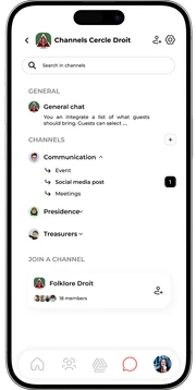 Phone with the screen corresponding